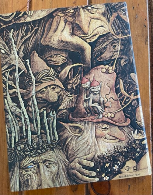 Notebook cover - the back - artwork by Brian Froud